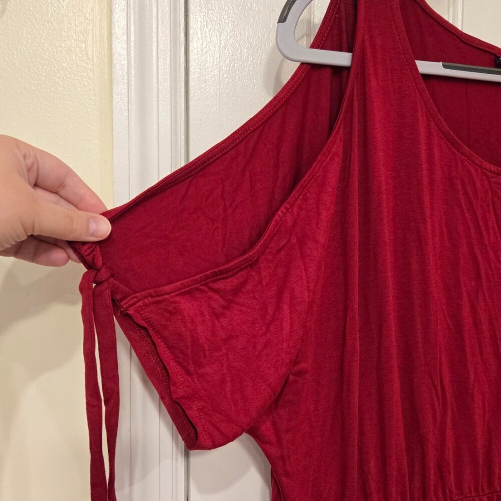 Torrid red skater dress with tie sleeves - 2X - Picture 4 of 6